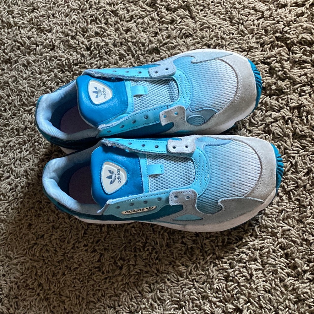 Adidas Blue & White Sneakers